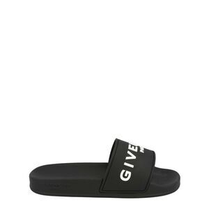 Givenchy Logo Signature Slides Black Womens